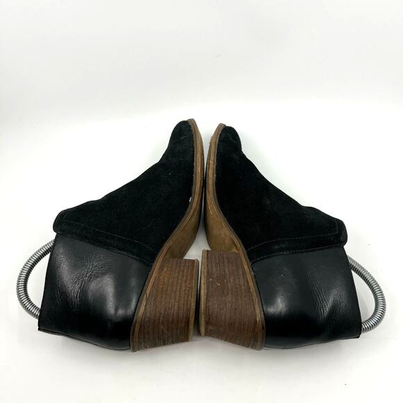 Madewell Black Suede and Leather Ankle Boots Women's 7.5 US - Picture 7 of 9